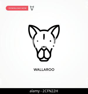 Icône de vecteur Wallaroo. Illustration moderne et simple à vecteur plat pour site Web ou application mobile Illustration de Vecteur