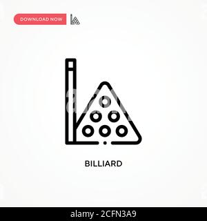 Icône de vecteur de billard. Illustration moderne et simple à vecteur plat pour site Web ou application mobile Illustration de Vecteur