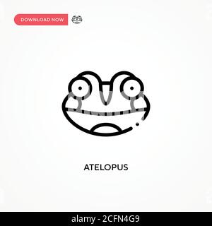 Icône vecteur d'Atelopus. Illustration moderne et simple à vecteur plat pour site Web ou application mobile Illustration de Vecteur