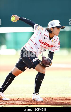Kanagawa, Japon. 6 septembre 2020. Misaki Katsumata (Bee Queen) Softball : 53e championnat de softball féminin de Toyota Red Terriers 10-1 Bic Camera Bee Queen au stade Yamato à Kanagawa, Japon . Crédit: Naoki Nishimura/AFLO SPORT/Alay Live News Banque D'Images