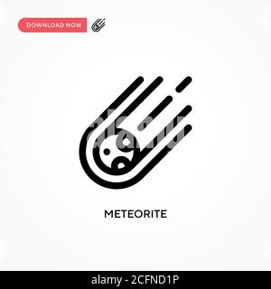 Icône de vecteur météorite. Illustration moderne et simple à vecteur plat pour site Web ou application mobile Illustration de Vecteur