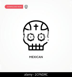 Icône de vecteur mexicain. Illustration moderne et simple à vecteur plat pour site Web ou application mobile Illustration de Vecteur