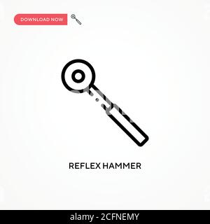 Icône vecteur marteau réflexe. Illustration moderne et simple à vecteur plat pour site Web ou application mobile Illustration de Vecteur