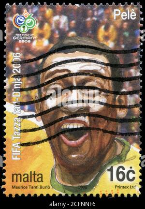 Timbres-poste de Malte dans la Coupe du Monde 2006 - Allemagne series Banque D'Images