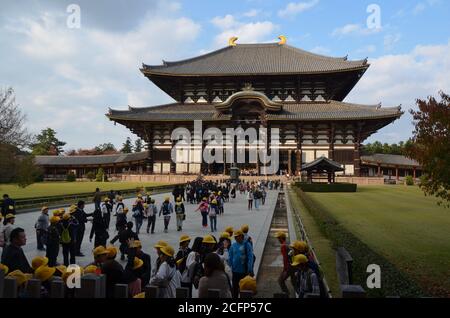 Temple Tōdai-ji à Nara, Japon Banque D'Images