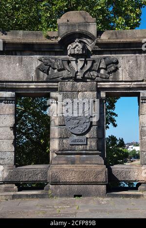 Koblenz sur le Rhin et la Moselle, Allemagne Banque D'Images