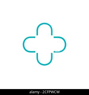 Logo vecteur d'illustration médecin plus pour les symboles de la pharmacie et de la clinique médicale et médicale. Illustration de Vecteur