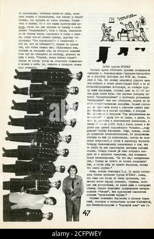 Le magazine samizdat 'Urlight', publié pour la première fois en 15 mai 1991 en URSS. Banque D'Images