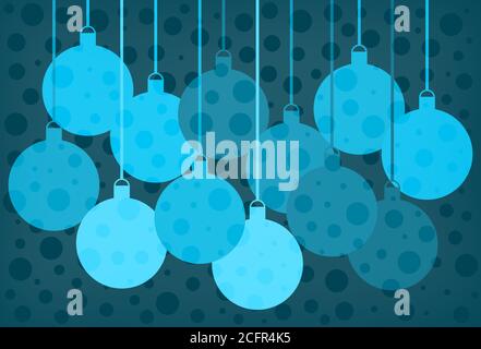 Arrière-plan de Noël. Contexte de la nouvelle année. Boules de Noël. Boules de verre pour fond, papier peint, toile de fond et bannière. Nouvelle année. Noël. Banque D'Images