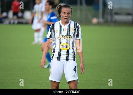 (9/6/2020) Aurora Galli de Juventus les femmes en action pendant la série des femmes UN match de football Juventus les femmes contre Saint-Marin. Juventus a gagné plus de 2-0 Saint-Marin au Centre Juventus de Turin (photo par Alberto Gandolfo/Pacific Press/Sipa USA) Banque D'Images