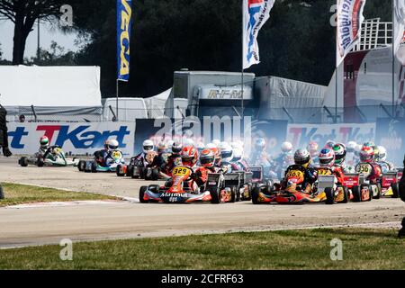 329 Pierre Gasly (FIA), Sodi Parilla, action avec 363 max Verstappen (Ned) pendant la série mondiale Karting 2010 à la Conca, Italie - photo Jacky Foulatier / DPPI crédit: LM/DPPI/DPPI/Jacky Foulatier/Alay Live News Banque D'Images