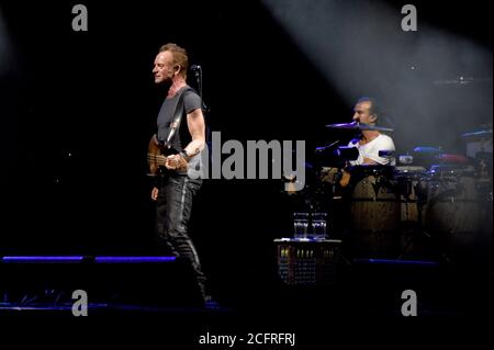 Milan Italie 29/07/2016 : concert live de Sting à l'Assago Summer Arena Banque D'Images