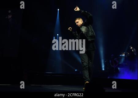 Milan Italie 04/04/2016 : concert live du Macklemore et de Ryan Lewis au Forum Assago Banque D'Images