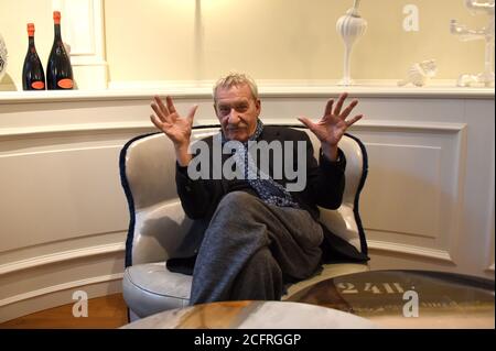 Milan Italie, 13/10/2016 : séance photo de Paolo Conte avant le concert Banque D'Images