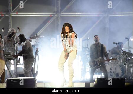 Milan Italie 13/07/2016 : concert live de Rihanna au stade San Siro Banque D'Images