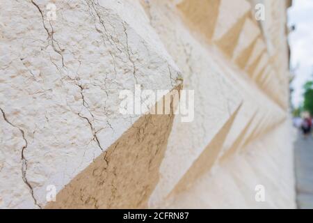 Détail du Palais du Diamant à Ferrara, Italie Banque D'Images