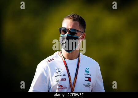 VANDOORNE Stoffel (bel), pilote de réserve de Mercedes AMG F1 GP, portrait pendant la Formule 1 Gran Premio Heineken d'italia 2020, 2020 Grand Pr italien Banque D'Images