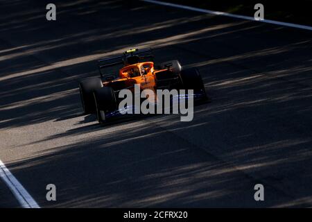 04 NORRIS Lando (gbr), McLaren Renault F1 MCL35, action pendant la Formule 1 Gran Premio Heineken d'italia 2020, Grand Prix italien 2020, de Septemb Banque D'Images