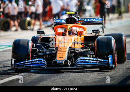 04 NORRIS Lando (gbr), McLaren Renault F1 MCL35, action pendant la Formule 1 Gran Premio Heineken d'italia 2020, Grand Prix italien 2020, de Septemb Banque D'Images