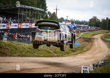 04 LAPPI Esapekka (fin), FERM Janne (fin), Ford Fiesta WRC, M-Sport Ford WRT, action pendant le Rally Estonie 2020, 4e tour de la FIA WRC Cham 2020 Banque D'Images