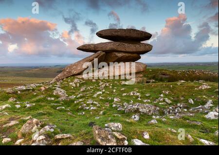La hauteur de la hauteur de la chaumion sur la bodmin Moor Banque D'Images