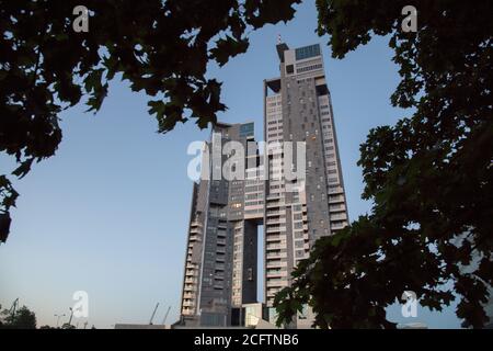 Gratte-ciel résidentiel multifamilial de Sea Towers à Gdynia, Pologne. 6 août 2020 © Wojciech Strozyk / Alamy stock photo *** Légende locale *** Banque D'Images