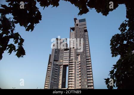 Gratte-ciel résidentiel multifamilial de Sea Towers à Gdynia, Pologne. 6 août 2020 © Wojciech Strozyk / Alamy stock photo *** Légende locale *** Banque D'Images