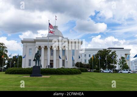 Montgomery, AL / Etats-Unis - 27 août 2020: Alabama State Capitol Banque D'Images