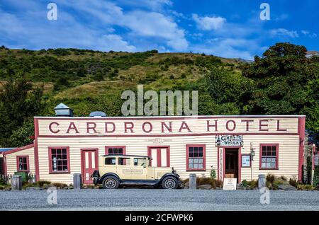 Hotel Cardrona, Otago, Île du Sud, Nouvelle-Zélande, Océanie. Banque D'Images