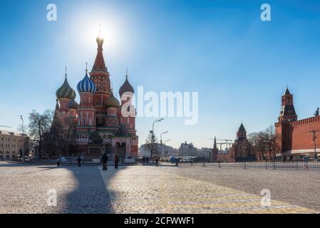 La place Rouge à Moscou, Russie Banque D'Images