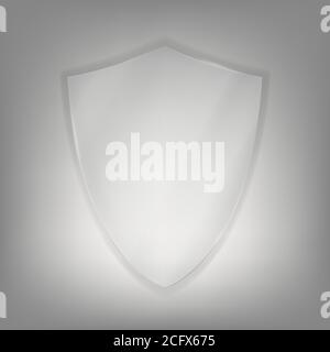 Verre de protection sur écran transparent. Illustration vectorielle Illustration de Vecteur