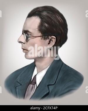 Aldous Leonard Huxley 1894-1963 écrivain philosophe anglais Banque D'Images