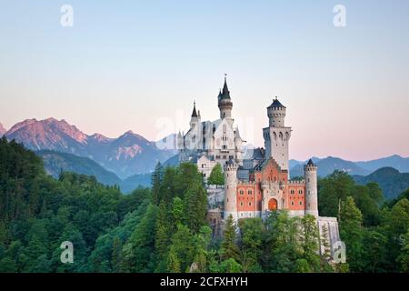 Géographie/Voyage, Allemagne, Bavière, Schwangau, château Neuschwanstein, Schwangau, près de Fuessen, Allgaeu, Additional-Rights-Clearance-Info-not-available Banque D'Images