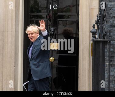 Londres, Royaume-Uni. 08 septembre 2020. Boris Johnson arrive au 10 Downing Street Londres. Crédit : Ian Davidson/Alay Live News Banque D'Images