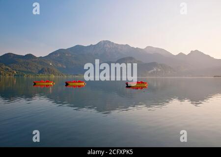 Géographie / Voyage, Allemagne, Bavière, Kochel am See, Lac Kochel (Kochelsee) avec Heimgarten (Peak) an, droits supplémentaires-autorisation-Info-non-disponible Banque D'Images