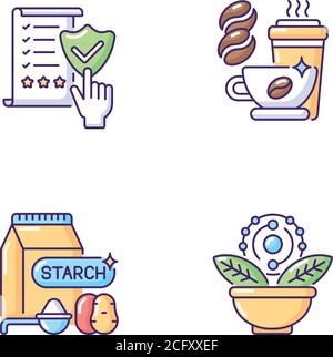 Jeu d'icônes de couleur RVB régime Illustration de Vecteur