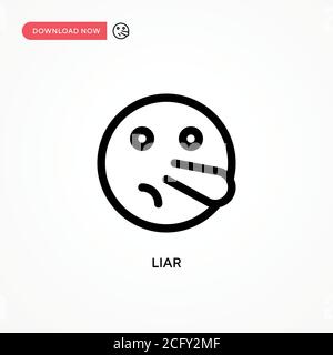 Icône vecteur simple liar. Illustration moderne et simple à vecteur plat pour site Web ou application mobile Illustration de Vecteur