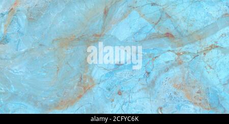 Fond de texture en marbre bleu onyx, carreaux de marbre naturel pour carreaux de sol et de mur en céramique, eau bleue dans la piscine surface d'eau ondulée Banque D'Images
