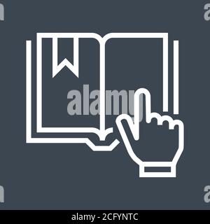 Livre à la main Illustration de Vecteur