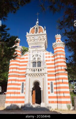 France, Gironde, L?ge-Cap-Ferret, la chapelle de la maison algérienne Banque D'Images