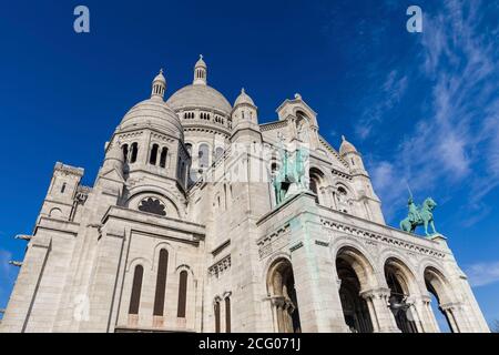 France, Paris (75), colline de Montmartre, le Sacr ? Basilique de coeur Banque D'Images