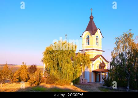 L'église du monastère de Tipova en Moldavie Banque D'Images