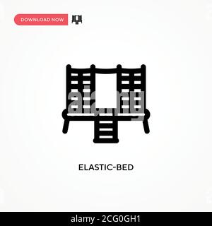 Icône de vecteur simple à lit élastique. Illustration moderne et simple à vecteur plat pour site Web ou application mobile Illustration de Vecteur