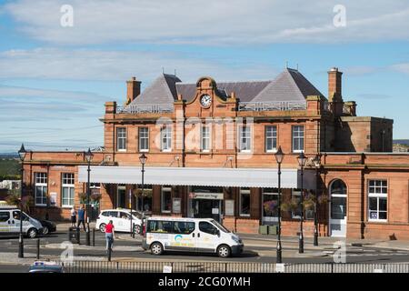 Gare de Berwick Upon Tweed, Northumberland, Angleterre, Royaume-Uni Banque D'Images