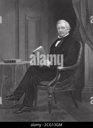 MILLARD FILLMORE (1800-1874) 13e Président des États-Unis. Banque D'Images