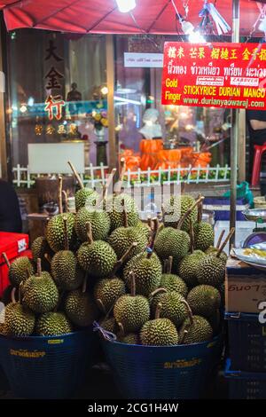 CHINATOWN BANGKOK, THAÏLANDE - 11 novembre 2018 : chariot de nuit. Banque D'Images