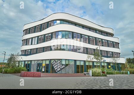 Bâtiment Creative Hub sur le campus Riverside de l'Université de Northampton (UON), Angleterre. Banque D'Images