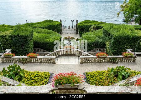 Italie. Lombardie. Lac de Côme. Village de Tremezzo. La Villa Carlotta, construite en 1690 par le banquier milanais Giorgio II Clerici, appartient maintenant à l'Etat Banque D'Images