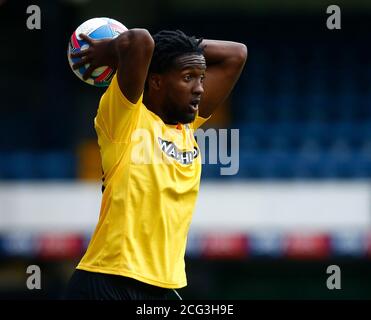 SOUTHEND, ANGLETERRE - SEPTEMBRE 06 : Miles Mitchell-Nelson de Southend Unis en action pendant le Trophée de l'EFL Southern Group Ainterest Southend United et Wes Banque D'Images