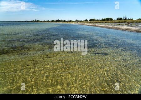 Ulvshale Strand, Insel Mön, Dänemark, Europa | Ulvshale Beach, île de Moen, Danemark, Europe Banque D'Images